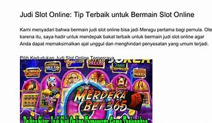 Teks Berita Tentang Judi Slot Online